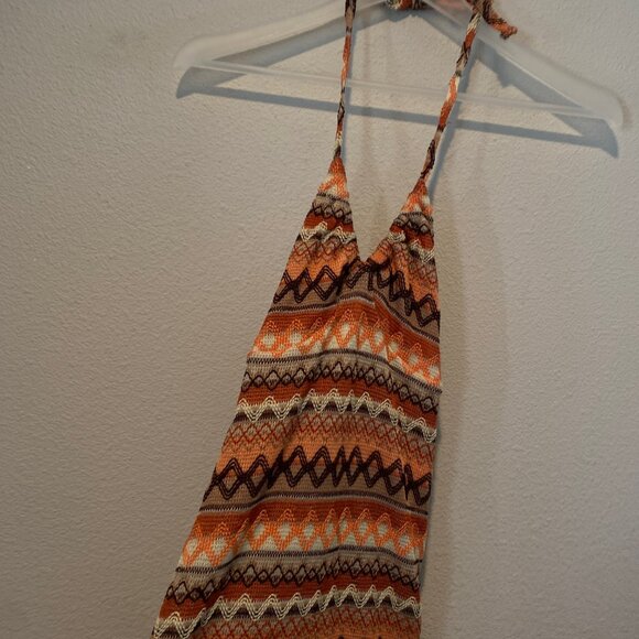 Wild Fable Tribal Knit Maxi Dress Size Small Beach Resort Boho Style - Picture 3 of 8